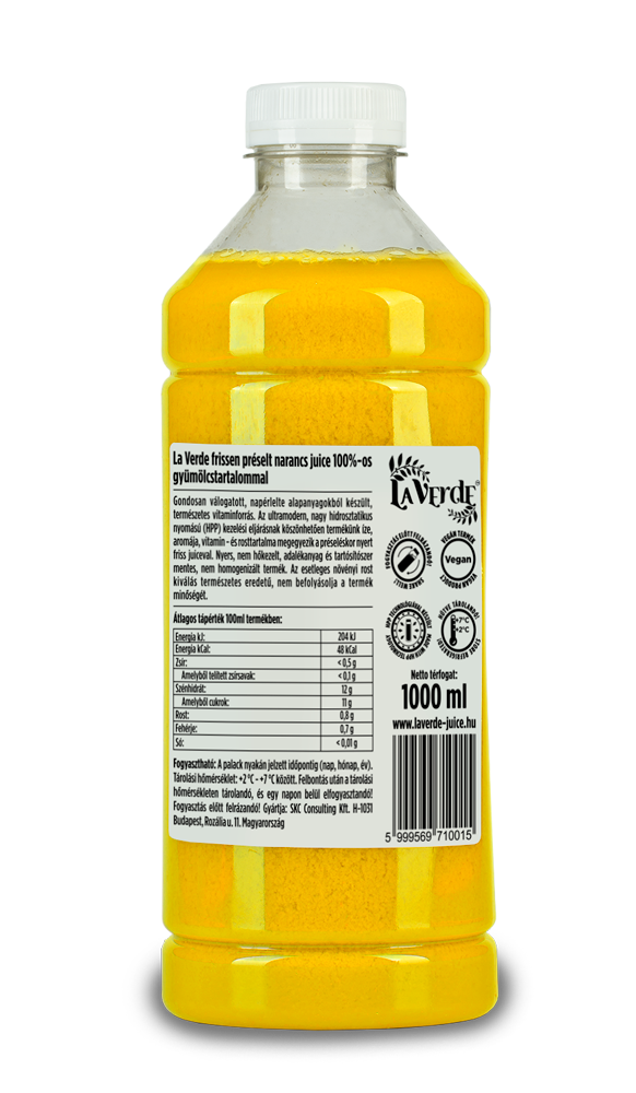 Orangensaft 1000ml - La Verde Saft 100